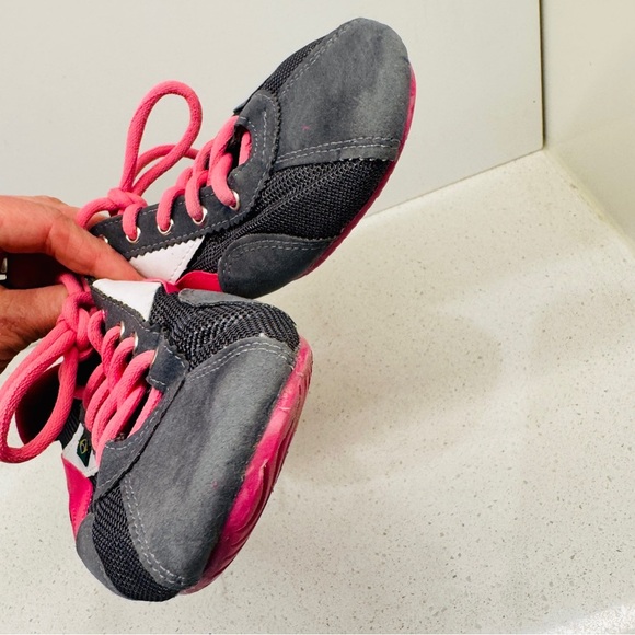 Jinga Shoes Runners Dance Jazz Salsa Sneaker Lace Up Gray Pink Women's Sz 36 - Picture 11 of 12